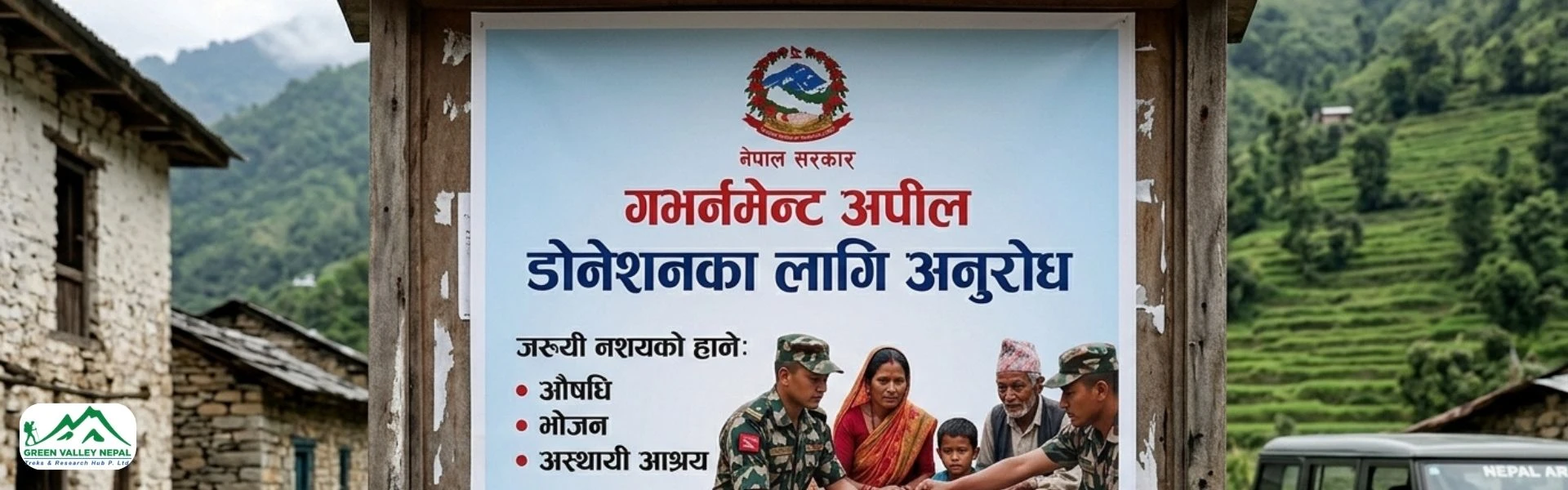 Donation Appeal from Nepal Government