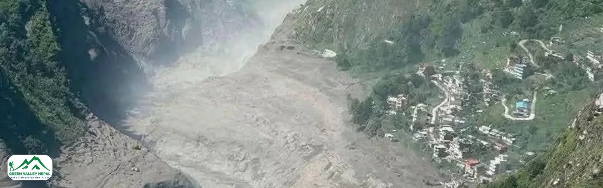 Flood in Rasuwa, Nepal