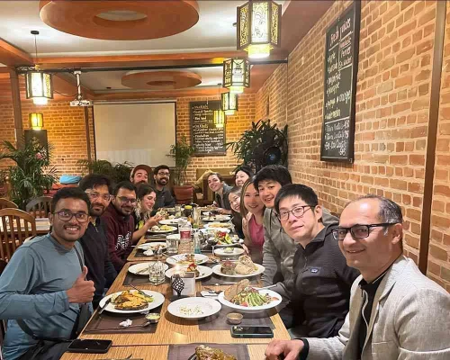 Farewell dinner at avocado cafe thamel 