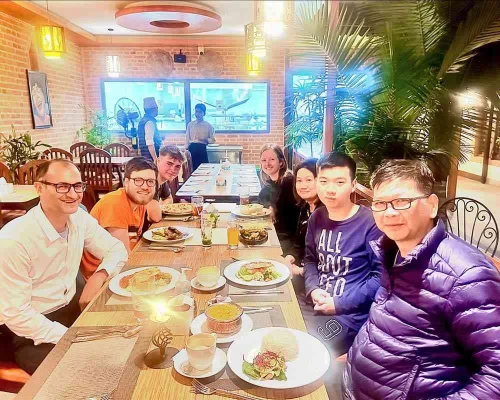 Farewell dinner at avocado cafe thamel 