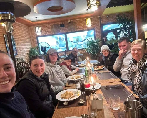 Farewell dinner at avocado cafe thamel 