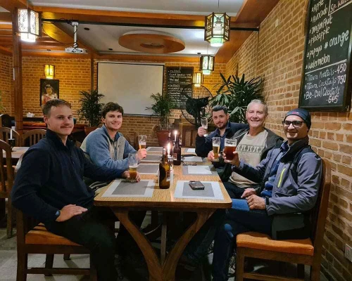 Farewell dinner at avocado cafe thamel 