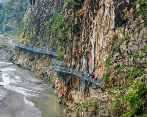 First catiliver bridge in nepal