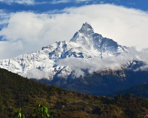 Fishtail view from poon hill trek min