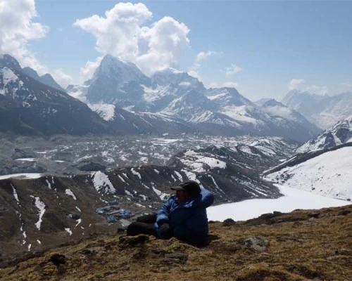 Glacier view from gokyo ri min