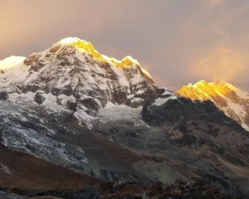 View from annapurna base camp trek min