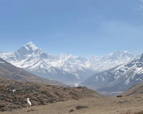 View from chola pass trek min
