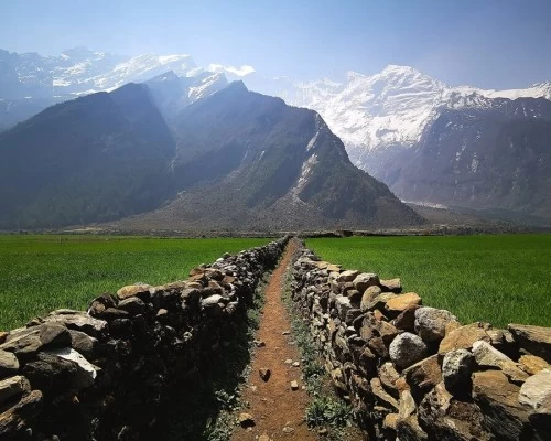 View from manaslu circuit trekking