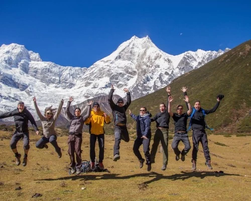View from manaslu trek
