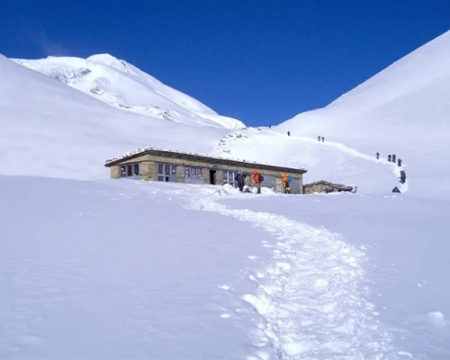 Way to throng la pas from high camp min