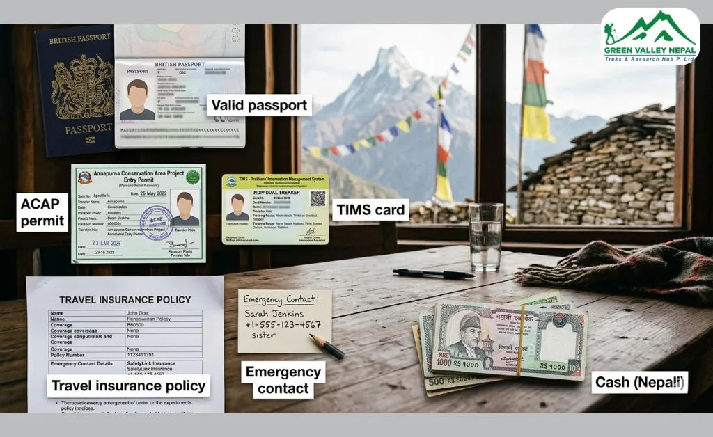 Documents and Permits for ABC Trek