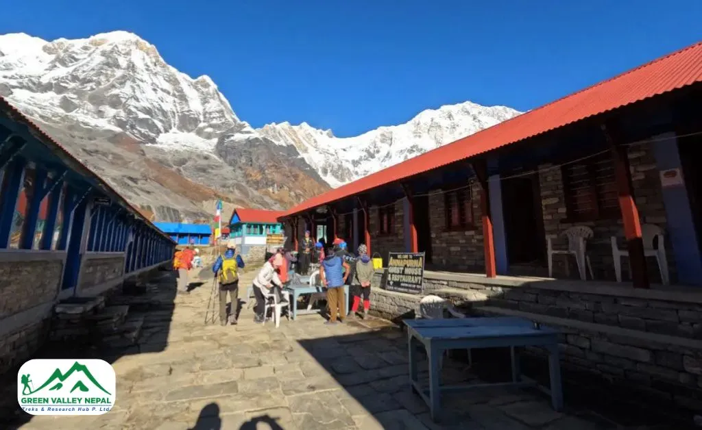 Accommodation at Annapurna Base Camp for Morning Sunrise Experience