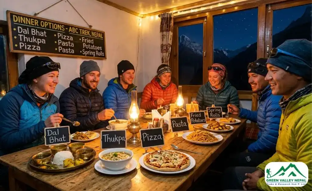 Dinner Options on the ABC Trek