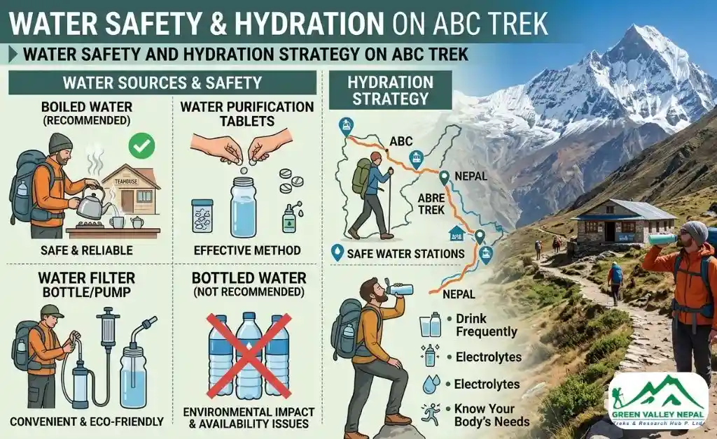 Water Safety and Hydration Strategy on ABC Trek