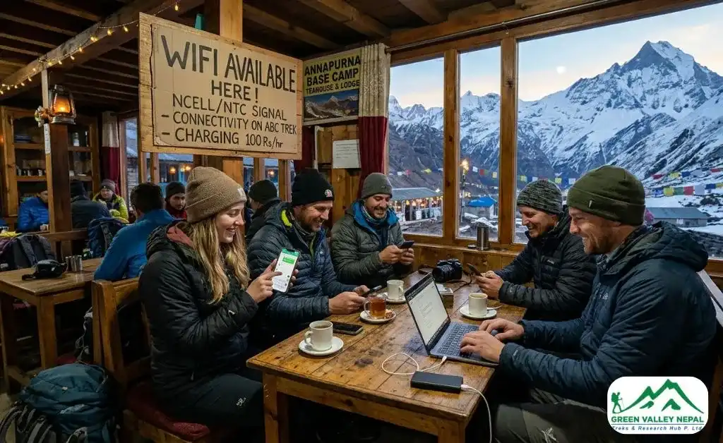 Wi-Fi at Teahouses during ABC Trek