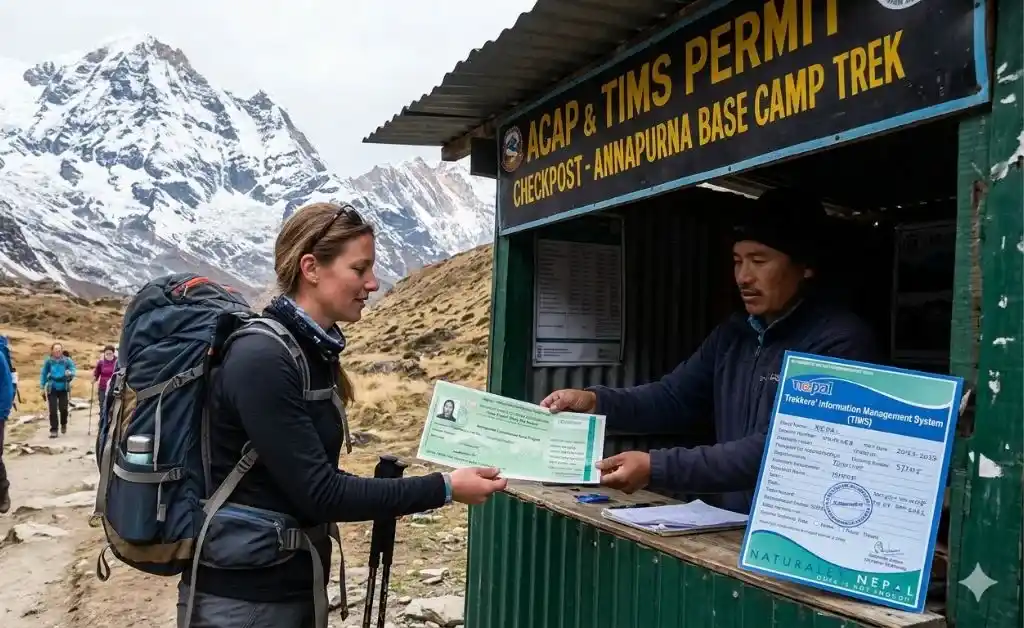 ABC Trek Permit Checkpoint