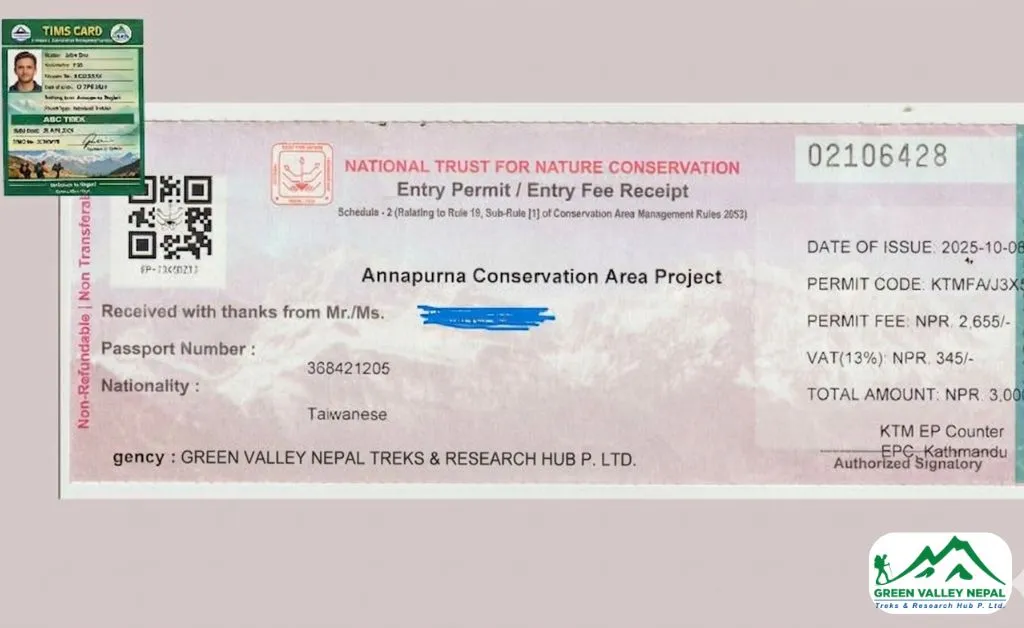 ACAP Permit for ABC Trek