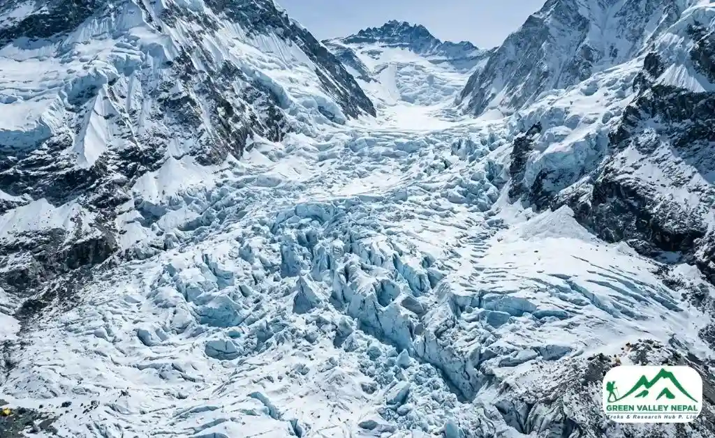 Arial View of the Khumbu Icefall