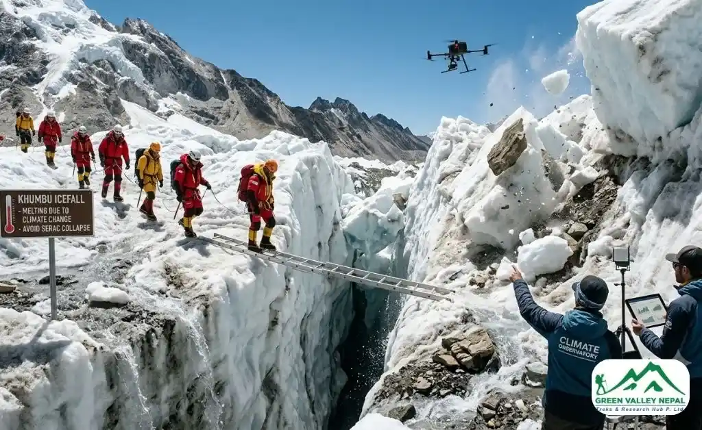 Khumbu Icefall and Climate Change