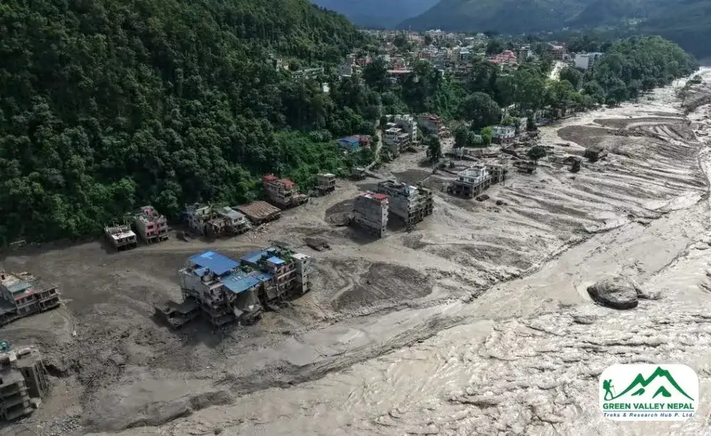 Damage Done by Flood in Rasuwa