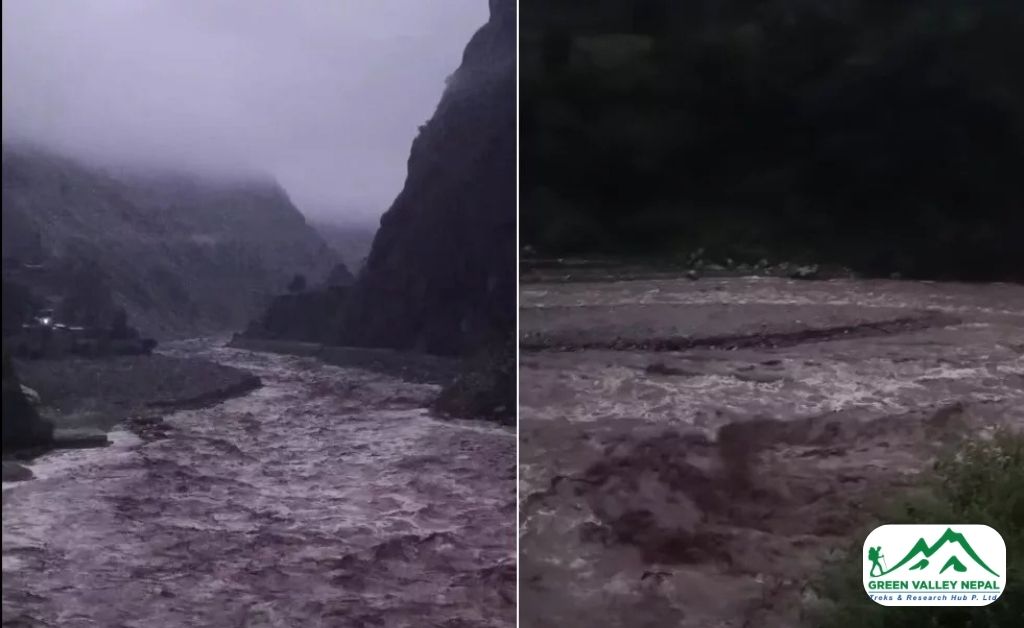 Flash Flood in Gorkha, Namrung area