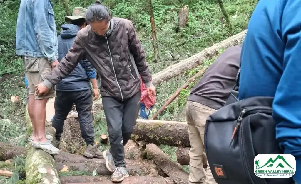Wooden Bridge Constructed to Connect Locals