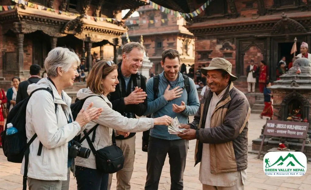 Tipping Tour Guides around Nepal