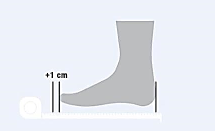 Correct Boots Size Step 1