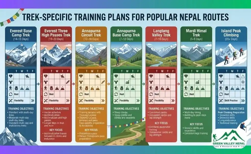 Trek-Specific Training Plans for Popular Nepal Routes
