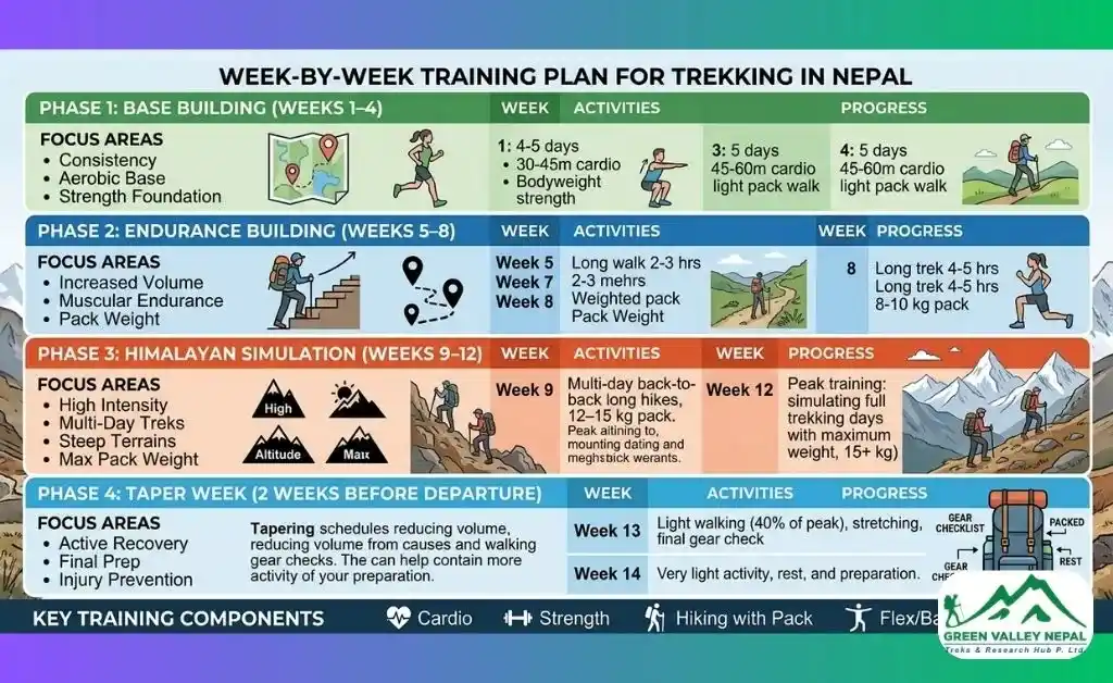 Week-by-Week Training Plan for Trekking in Nepal