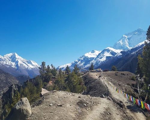 View From Annapurna Circuit Trek