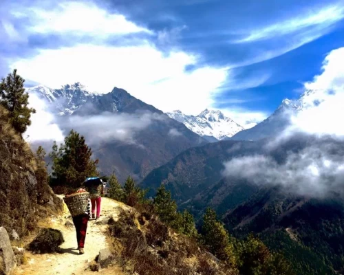 Way To Tyangboche Days Ebc Trek