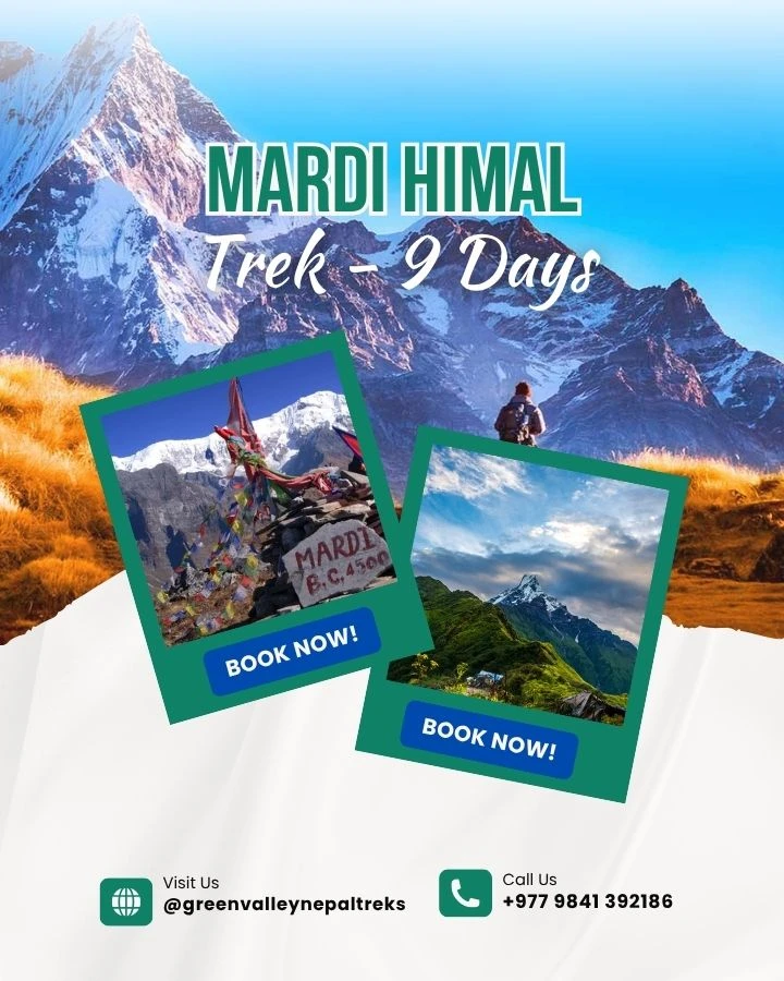 9 Days Mardi Himal Trek Itinerary
