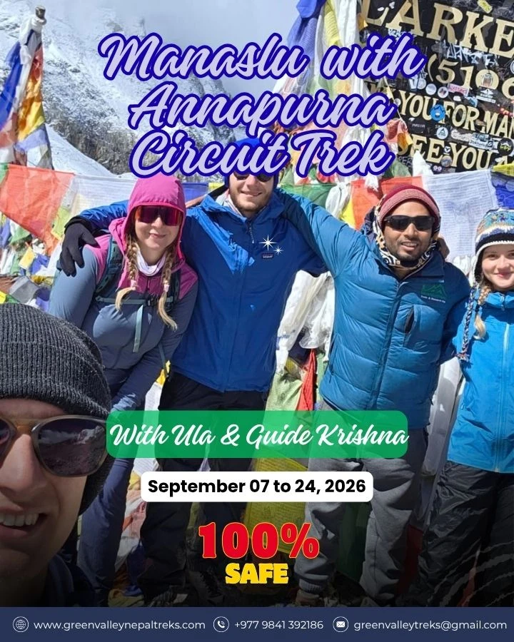 Manaslu with Annapurna Circuit Trek 2026