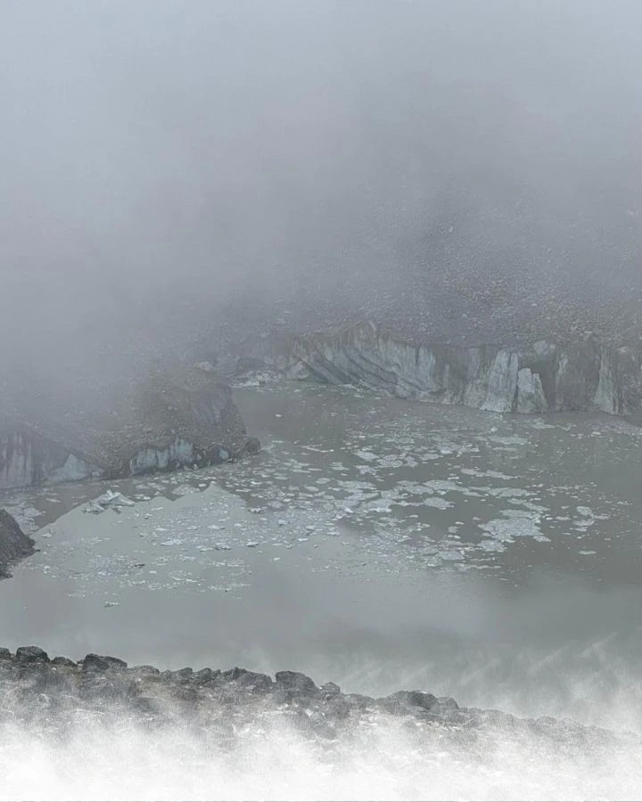 Ice Floating on a Glacier Lake