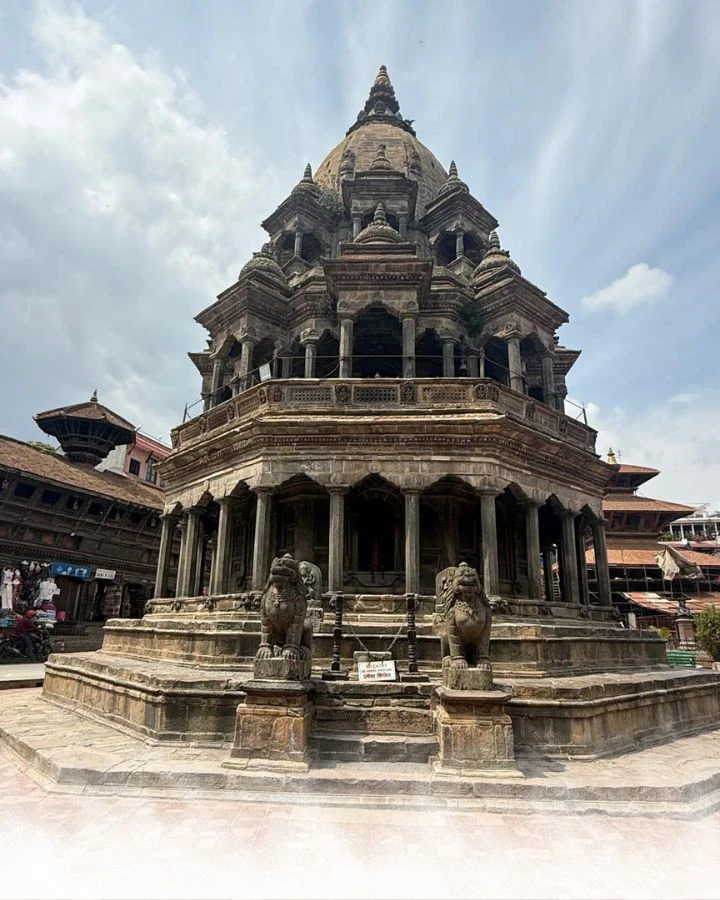 Patan Durbar Square Shrine - Stone Temple, Timeless Guardians