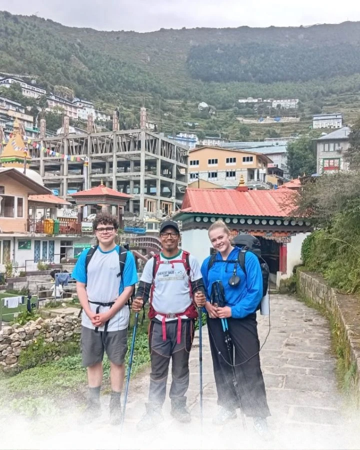 Walking Through Namche Bazaar