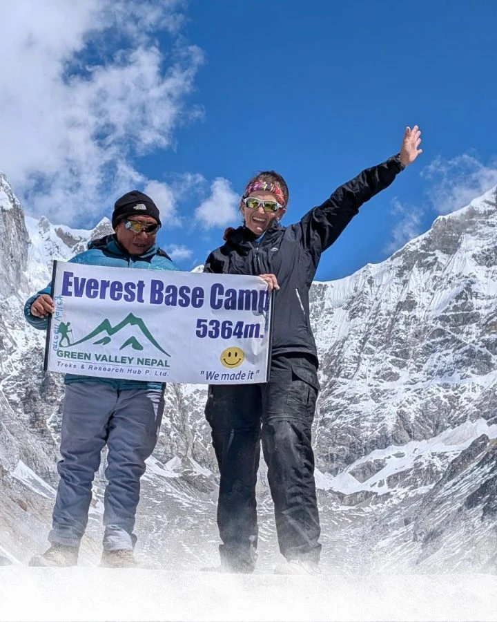 Arms Open at Base Camp