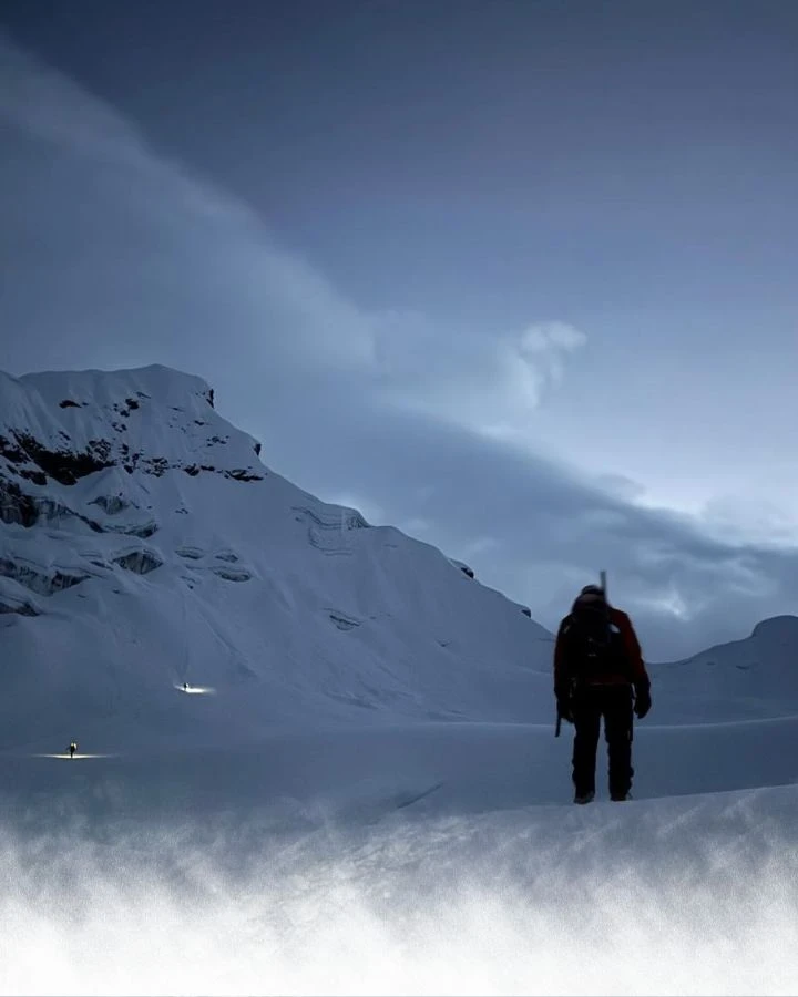 Alpine Start Before Sunrise