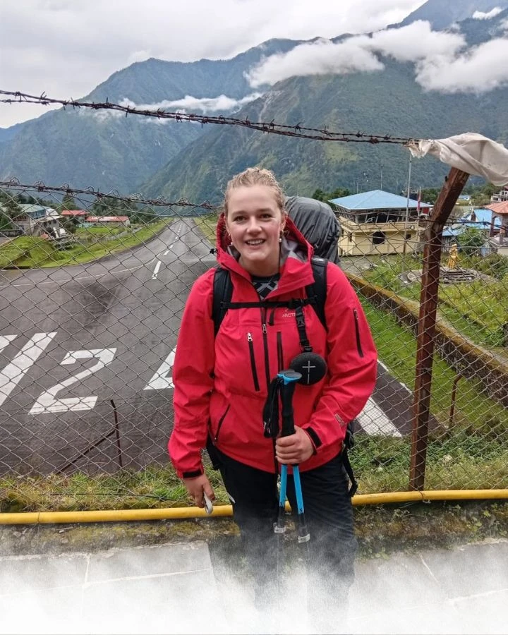 Beside the Famous Lukla Runway