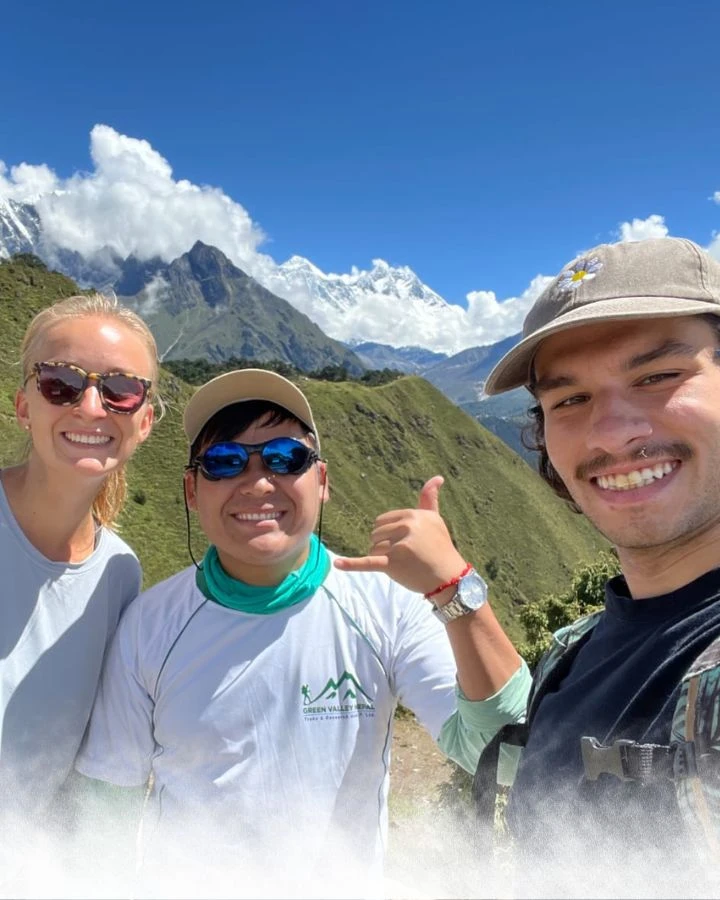 Group Selfie with Everest