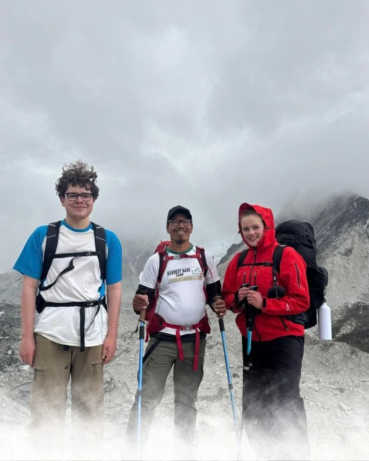 Trekking Beside the Glacier