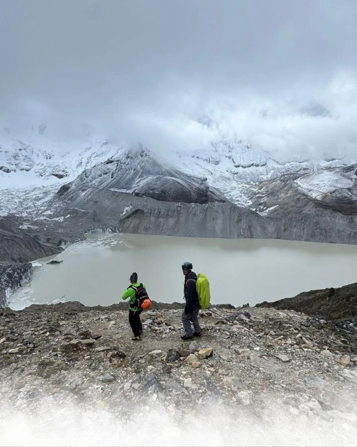 Looking Over the Glacier Lake