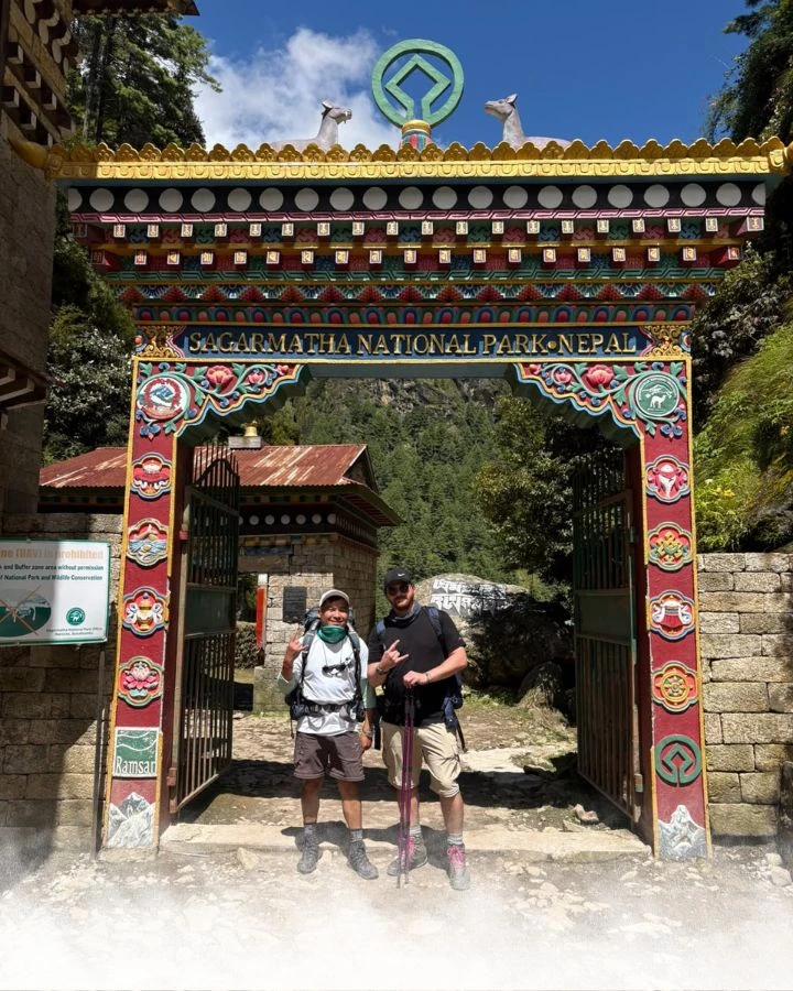 Entering Sagarmatha National Park
