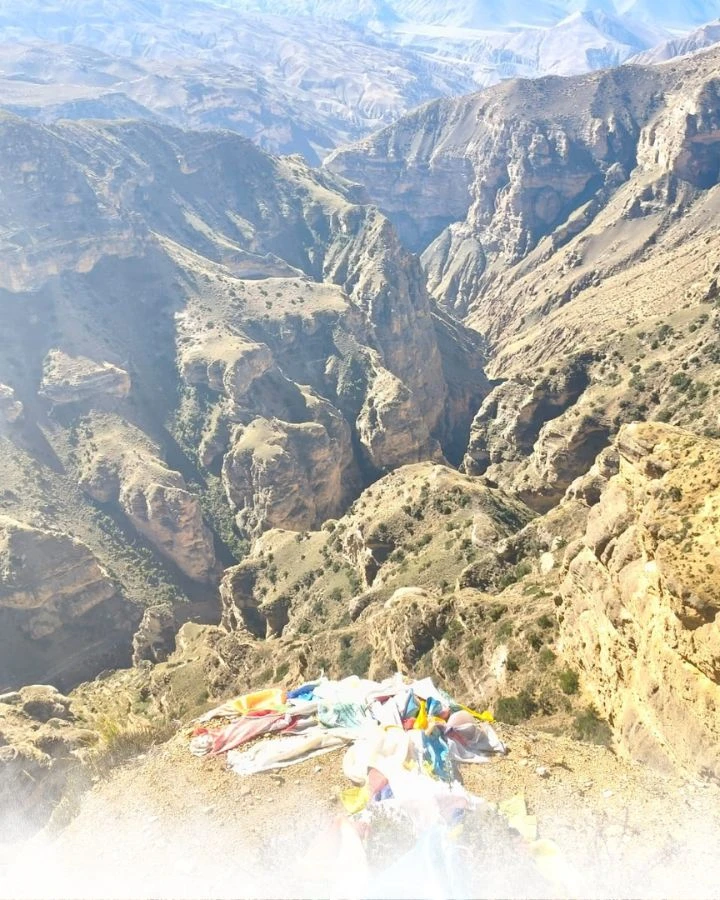 Prayer Flags at the Canyon’s Edge