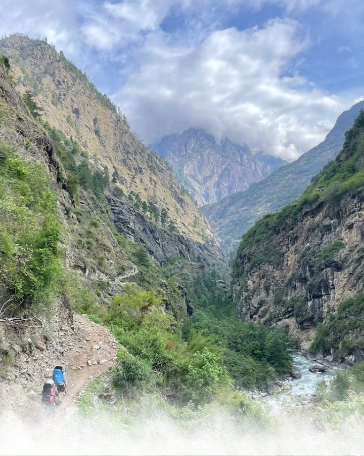 Trek from Deng to Namrung