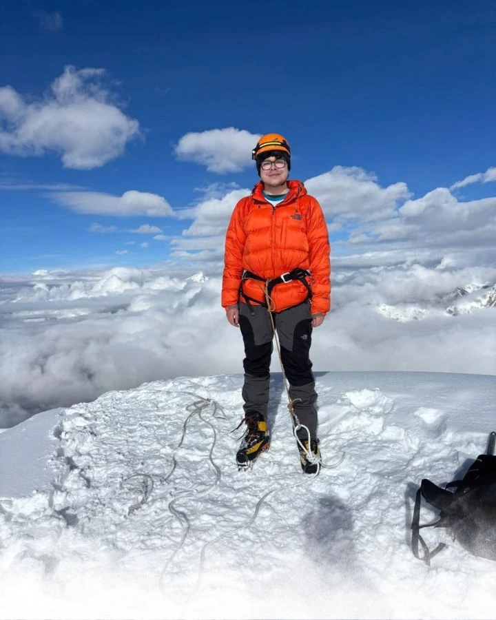 Island Peak Summit Moment