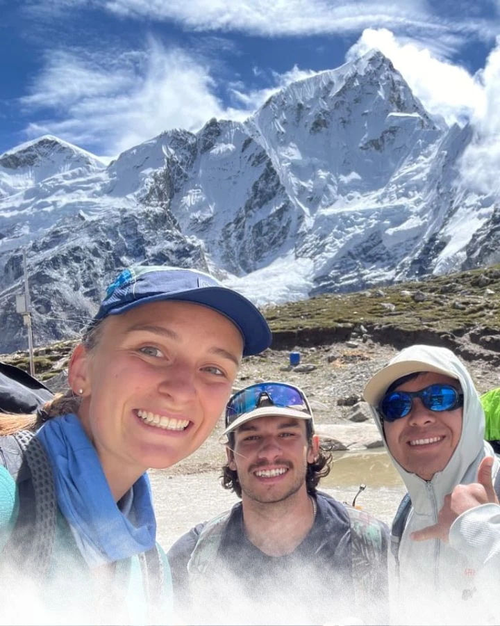 Selfie with Glacier and Peaks